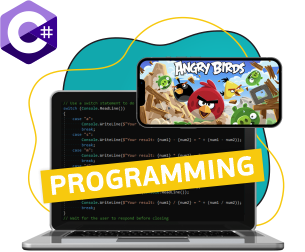 C# da dasturlash. 2D o'yinlarning ajoyib dunyosi - Школа программирования для детей, компьютерные курсы для школьников, начинающих и подростков - KIBERone г. Farg’ona 